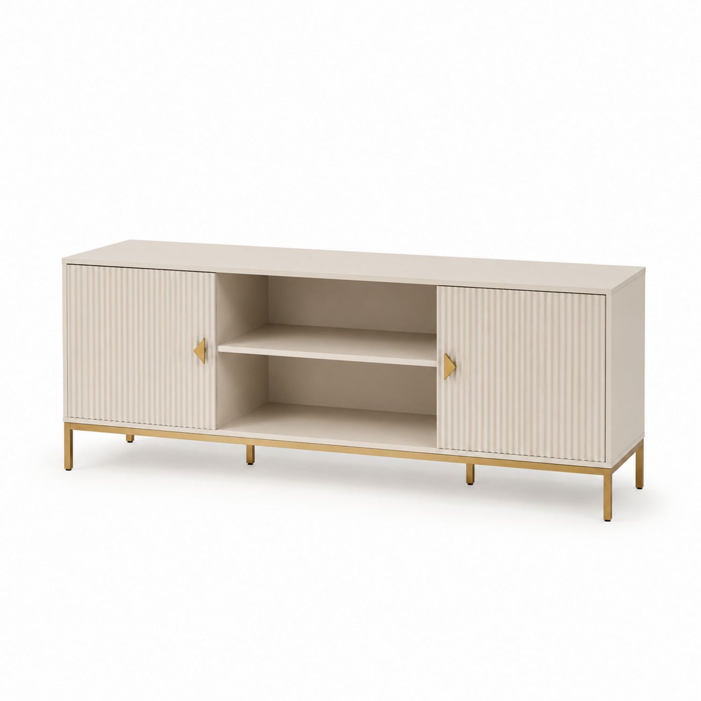 Szafka RTV MDF Beżowa 150x40x50 cm