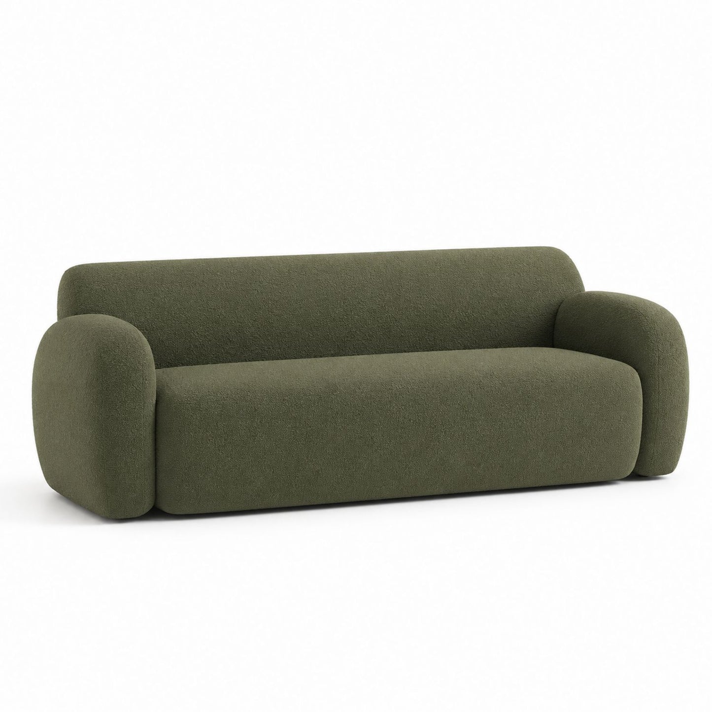 Sofa z tkaniny boucle o wymiarach 200x90x75 cm