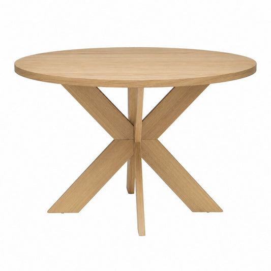 Okrągły stół jadalniany z drewna dębowego 120 cm